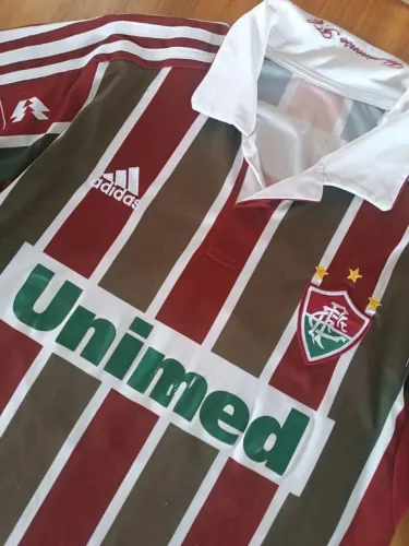 camisa original 2010 2011 fluminense adidas tricolor tamanho m