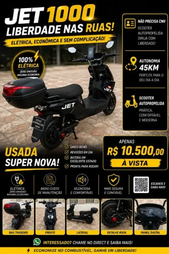Moto eletrica Jet 1000 Moto-chefe