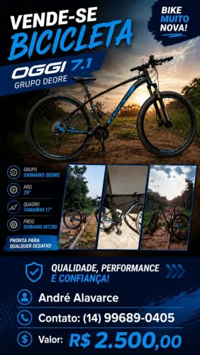 Bicicleta Oggi 7.1 quadro 17 aro 29