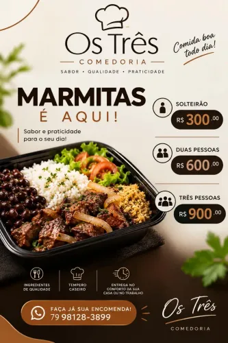 Marmitas e.janta e encomenda pra festa