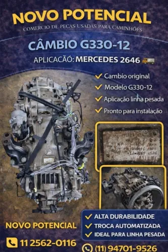 CAMBIO MB G330-12 REVISADO COM 3 MESES DE GARANTIA