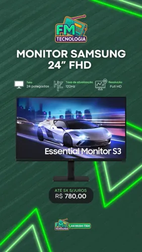 Monitor 24 Samsung l NOVO