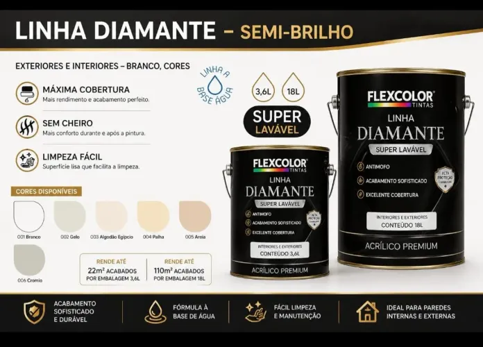 Tinta Semi-Brilho Premium Super Lavável 18L
