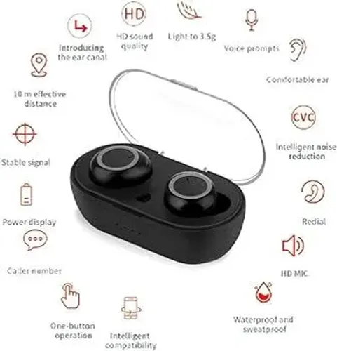 Fone Bluetooth Sem Fio TWS - Som Imersivo e Conforto (Novo!)