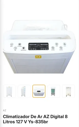 Vendo climatizador de ar AZ digital 8 litros 127 V Ys-835br