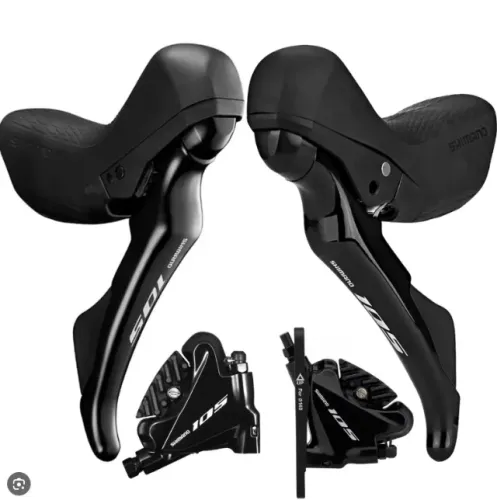 Par de STI e pinças Shimano 105 r7020 freio a disco