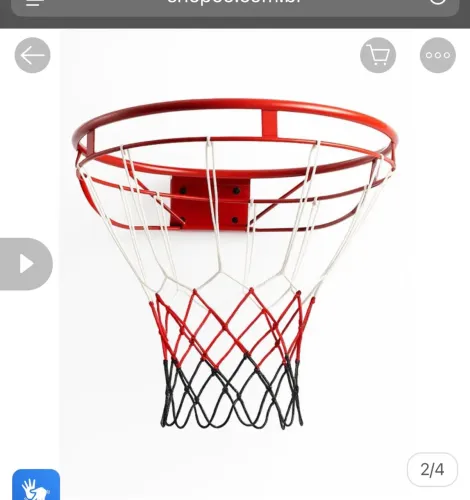 Aro de basquete 45cm arco de ferro, NO PLÁSTICO
