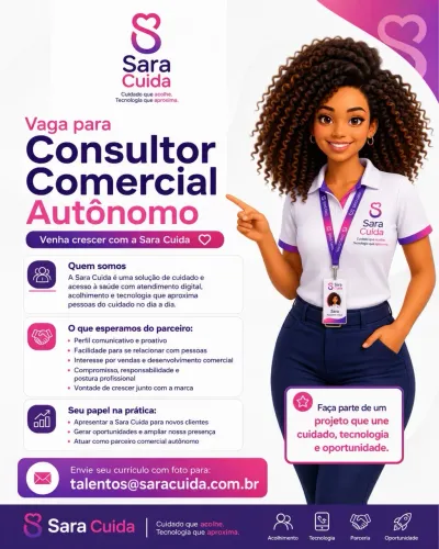 Vaga Consultor Comercial Autônomo