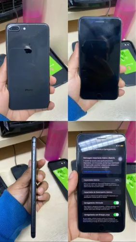 Celular iPhone 8plus poucas marcas de uso funcionando tudo