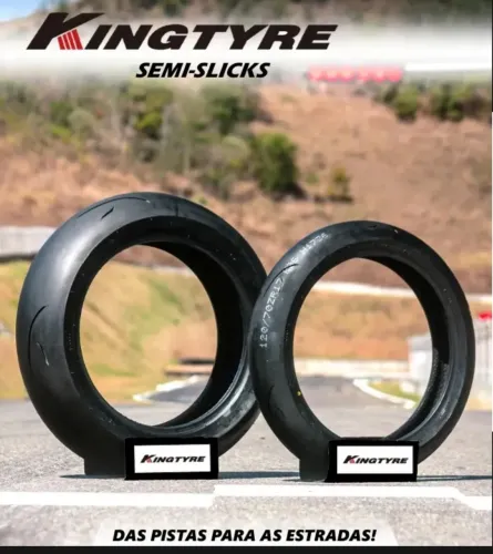 Pneu KingTyre 120/70 + 200/60 composto macio 