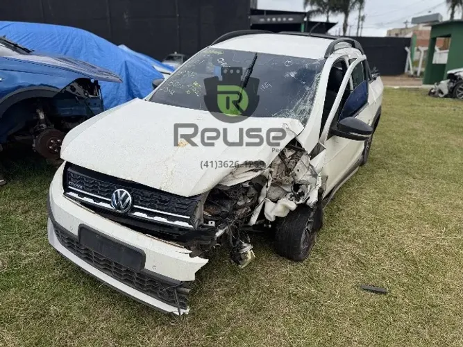 Sucata Volkswagen Saveiro Cross Cabine Dupla G7 2019 2020 Para Retirada Peças Motor Cambio