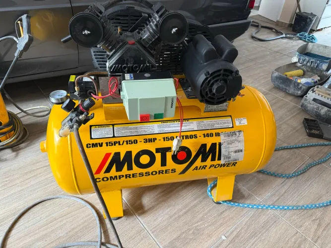 Compressor de ar motomil air power 150l 3hp cmv-15 PL/150 monofásico 
