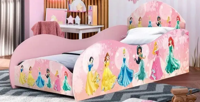 Cama carruagem princesas da disney