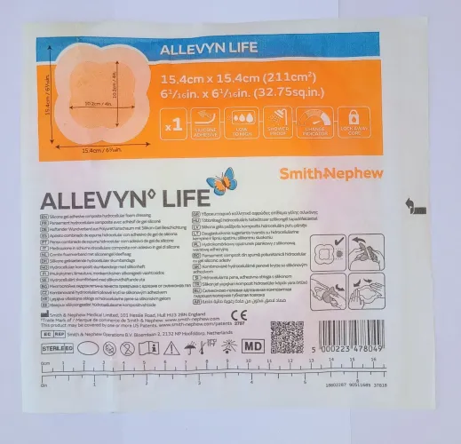 Curativo Allevyn Life 1 unidade tamanho 15,4x15,4 cm