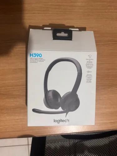 Headset Logitech H390 USB Original - Estado de Novo na Caixa
