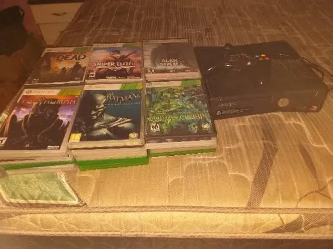 Xbox 360 + tv 32 polegadas com vários jogos 