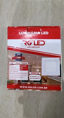 Luminária Plafon Led 6w Bivolt Nova (Envio para todo o Brasil) 