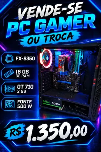 VENDE -se Pc gamer ou troca