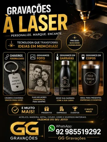 Faz-se gravação à laser