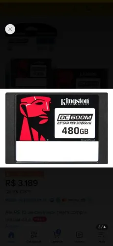 Ssd kingston para servidor 480gb