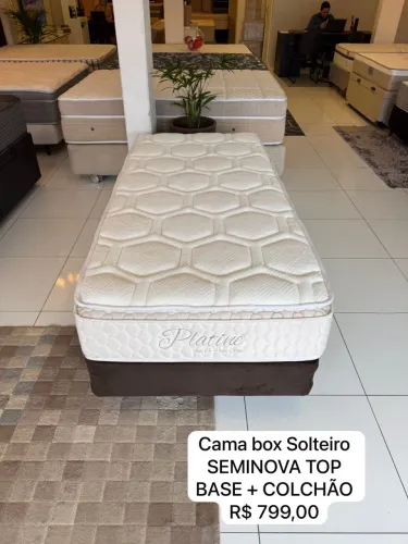 Cama box Solteiro com colchão SOLTEIRO - Entrego