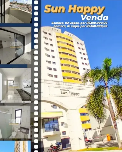 Apartamento p/ venda no SUN HAPPY 84m², apto com 02 vgs por R$390.000,00 e R$425.000,00