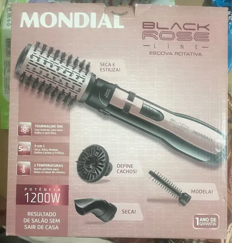 escova rotativa Mondial Black Rose