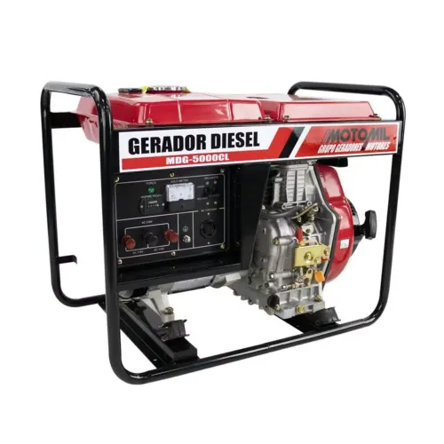 Gerador de Energia a Diesel de 5000w Bivolt 5kva Motomil Mdg-5000