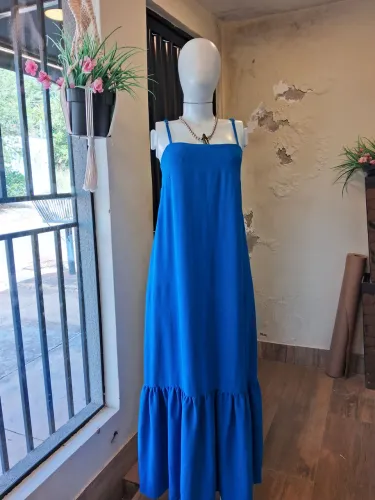 Vestido Longo - Azul