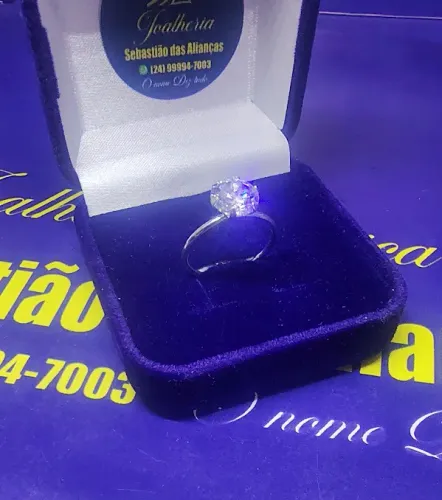 Anel Solitário Prata 925 Pedras Zircônias 10 mm Fio 2 mm