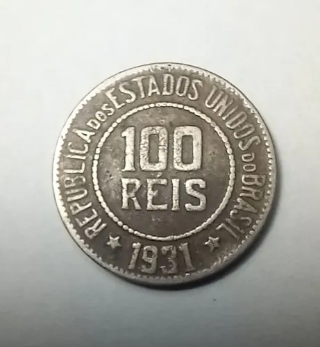 Moeda 100 Réis 1931 - República do Brasil - Original