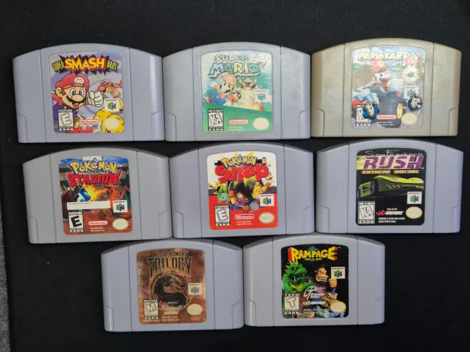 6 cartuchos originais Nintendo 64