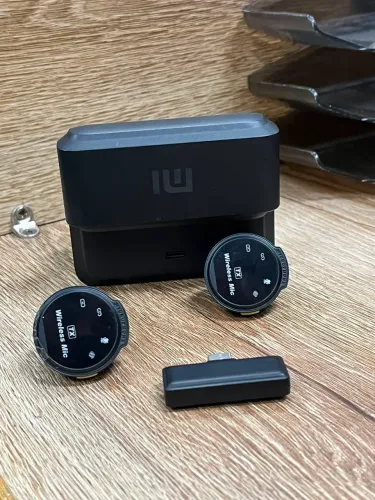 Microfone Sem Fio J6 Original Duplo | USB-C | 2 Transmissores + Case | Estado de Novo