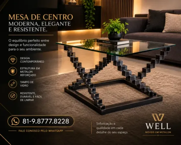 Mesa de metalon