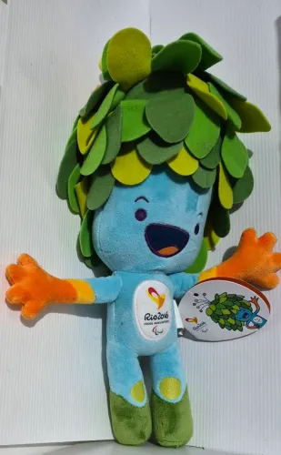 Bkneco peluvia mascote Tom jogos  Paralimpicas Rio 2026 