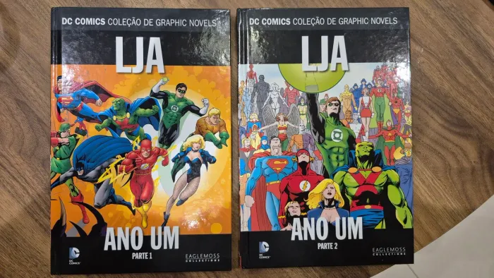 Coleção DC Comics Eaglemoss - Volume 09 e 10 - Liga da Justiça Ano um parte 01 e 02