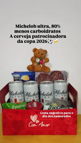 Kits e cesta para o dia dos namorados 