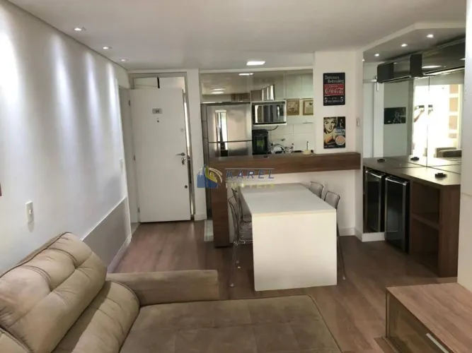 APTO MOBILIADO à VENDA / LOCAÇÃO de 75m² com 2 DORMS, VARANDA, 1 VAGA e LAZER COMPLETO na 