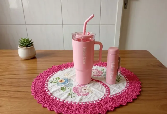 Garrafas rosas