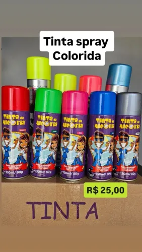 TINTA SPRAY PARA CABELO MALUCO