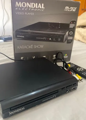 dvd player d-20 com karaokê mp3 usb il mondial bivolt