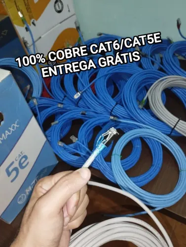 Cabo de rede tv,ps4,ps5 CAT6/CAT5E 3m 5m 10m 15m 20m 25m 30m LAN UTP RJ45 100% CAT.6