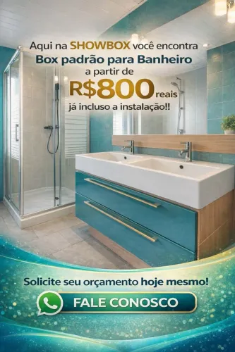 BOX PADRAO PARA BANHEIRO A PARTIR DE $ 800 REAIS INSTALADO!!