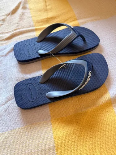 Havaianas Dual FC Marinho/Cinza - 37/38 - Nova