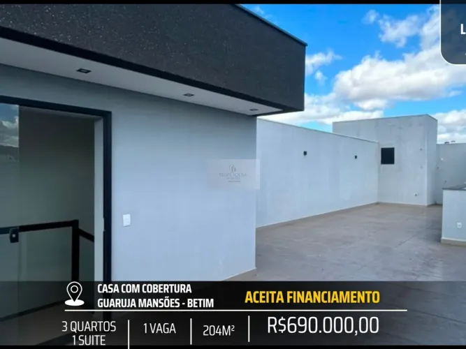 CASA COM EXCELENTE ESPAÇO DE COBERTURA - GUARUJA MANSÕES