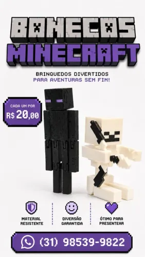 Brinquedos do Minecraft