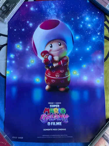 Pôster de cinema Super Mário Galaxy