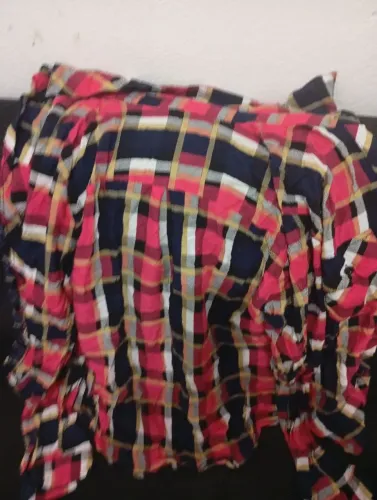 Blusa xadrez manga longa