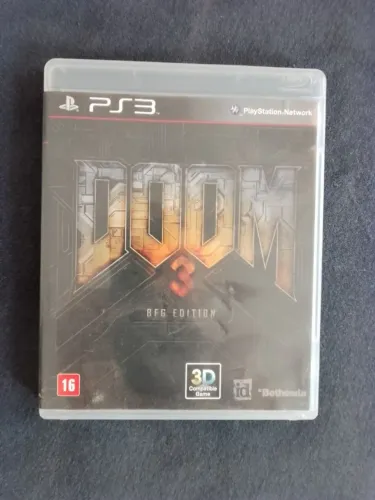 doom 3 bfg edition ps3 3 jogos doom 1 doom 2 e doom 3 mídia física