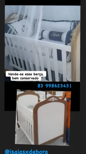 Vendo esse berço americano semi-novo